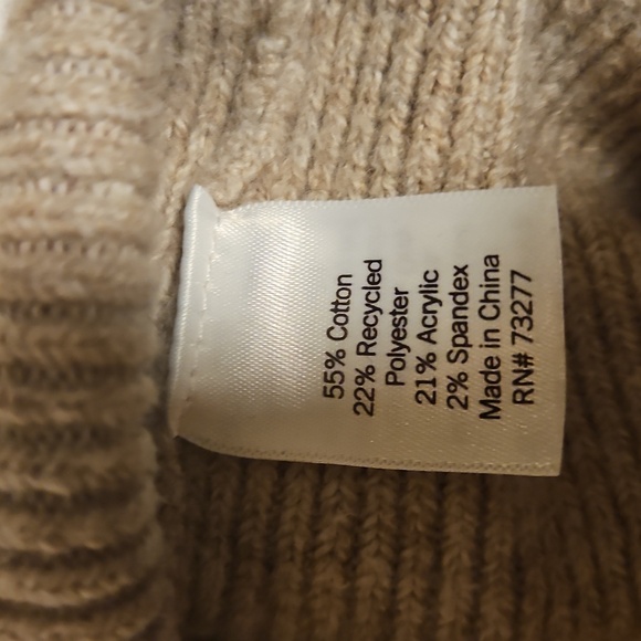 LC Lauren Conrad Floral Sweater Beige Cottagecore Knit Pullover Size S - Picture 5 of 8